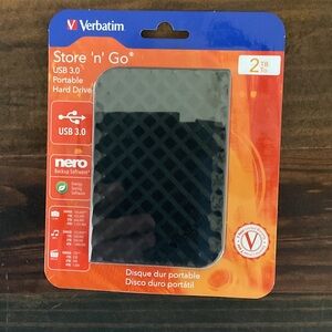 Verbatim Store 'n' Go Black Portable Hard Drive - 2TB USB 3.0